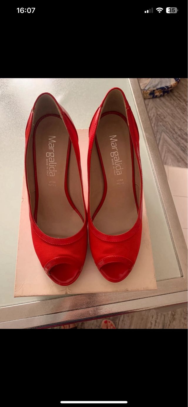 Scarpe Margalida rosse - tacco alto