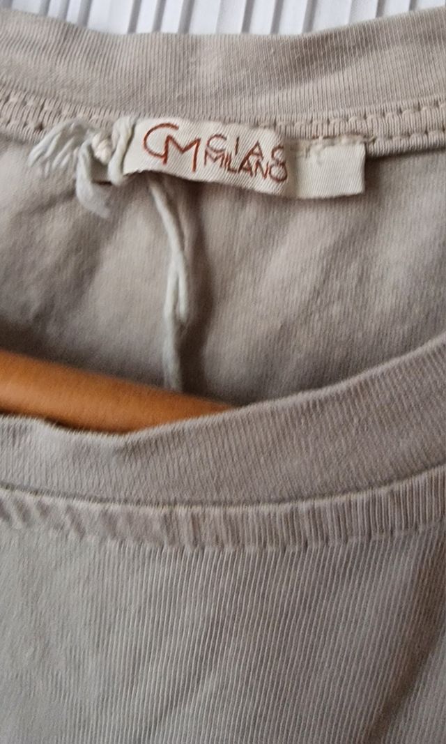 Camiseta GMILANO beige - Rayo fluor