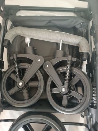 Carrito de bebe 3 piezas gris