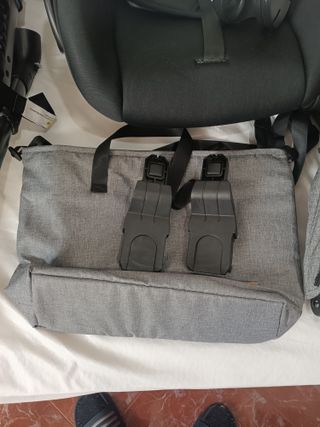 Carrito de bebe 3 piezas gris