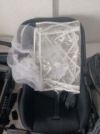 Carrito de bebe 3 piezas gris