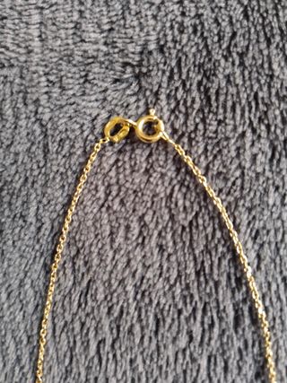 Collar, gargantilla oro 18 kt con adorno circonita