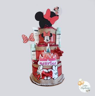 Tarta pañales Minnie