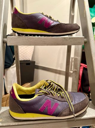Zapatillas New Balance mujer - Moradas y amarillas