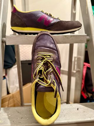 Zapatillas New Balance mujer - Moradas y amarillas