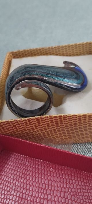 Anillo  de cristal de murano. | Joya vintage