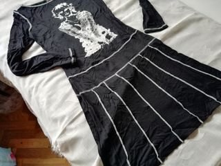 Vestido negro PINTADO señora 38 CORTE IN