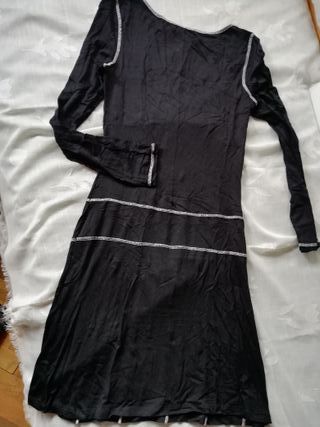 Vestido negro PINTADO señora 38 CORTE IN