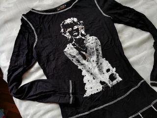 Vestido negro PINTADO señora 38 CORTE IN