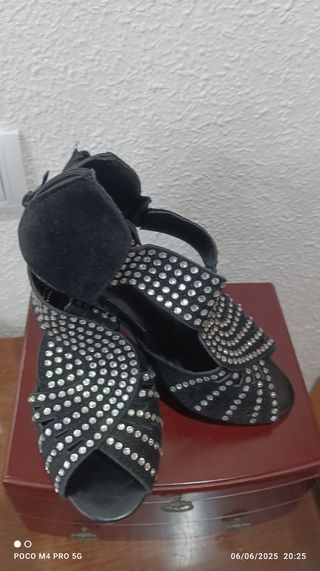 Zapatos tacón mujer 36 negros