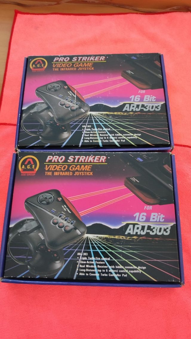 NUEVO 2 Mandos Pro Striker MegaDrive infrarrojo