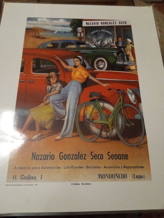 Lámina publicitaria Nazario González