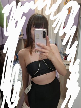 Vestito lungo nero elegante