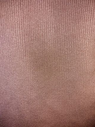 Top canalé cuello perkins manga corta