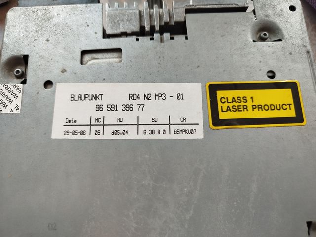 Radio cd citroen-peugeot