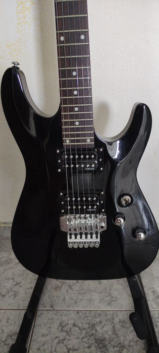 Guitarra electrica Schecter Omen 6 FR-BLK