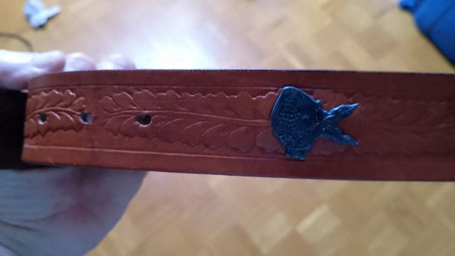 Cinturón piel marrón - Talla L