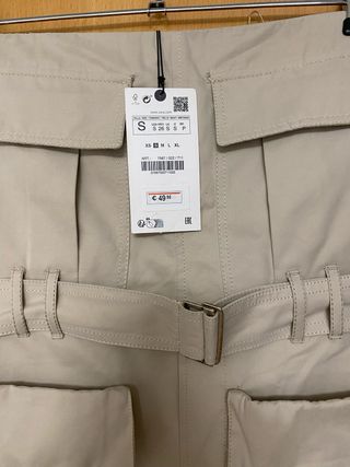 Vestido Zara beige - Talla S