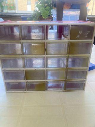 Cassettiera vintage rossa - TecnoCasa