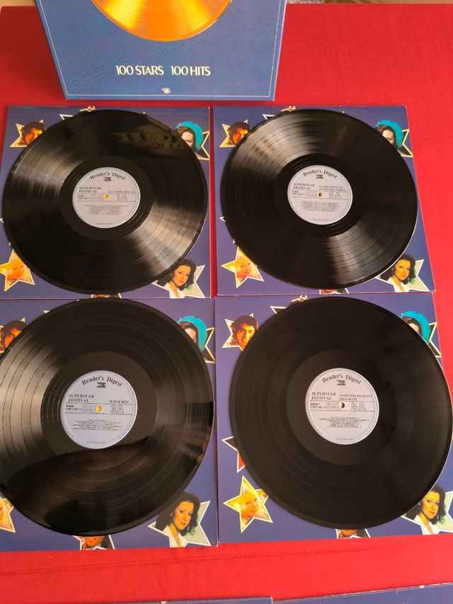Caja 8 Lps Superstar Festival, 100 Stars, 100 Hits