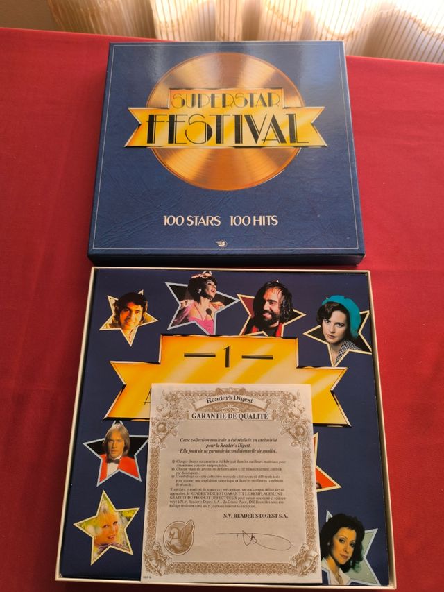 Caja 8 Lps Superstar Festival, 100 Stars, 100 Hits