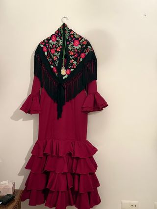 Traje Flamenca Rojo - Talla única