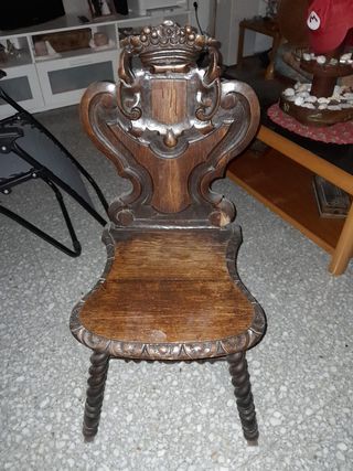 2 Sillas Clásicas Barroco Madera