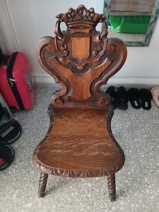 2 Sillas Clásicas Barroco Madera