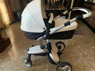 Carrito Mima Xari blanco + lote accesorios