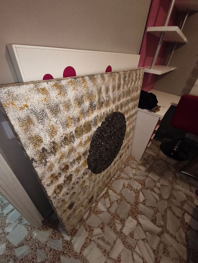 Cuadro decorativo grande dorado