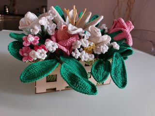 Bouquet uncinetto fiori handmade