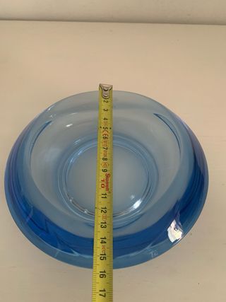 Cenicero Cristal Murano Azul