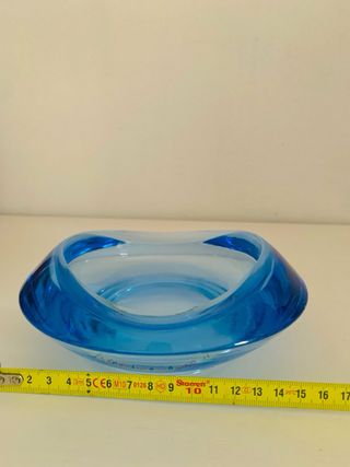 Cenicero Cristal Murano Azul