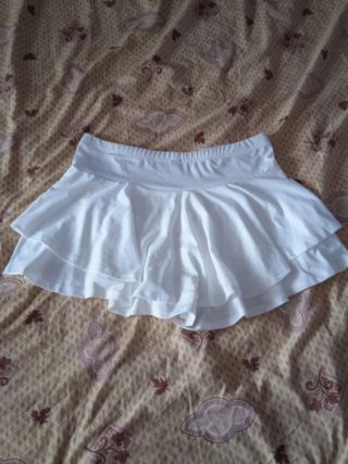 Falda pantalón blanca