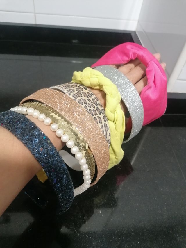 8 Diademas - Colores Variados