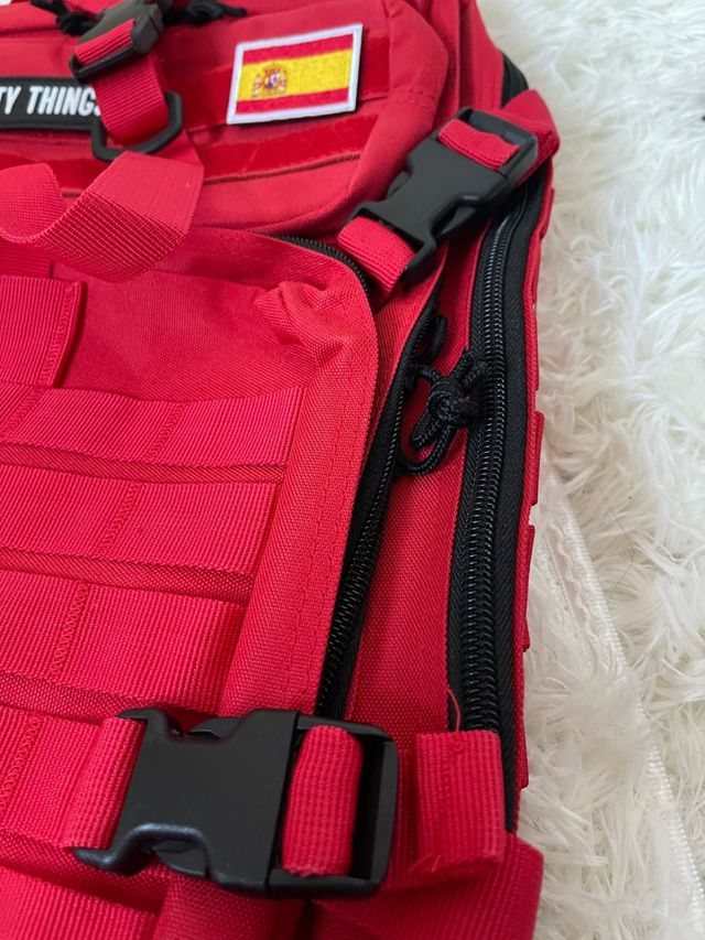 Mochila táctica roja 50L