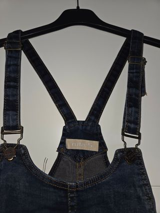 Peto vaquero mujer - Azul