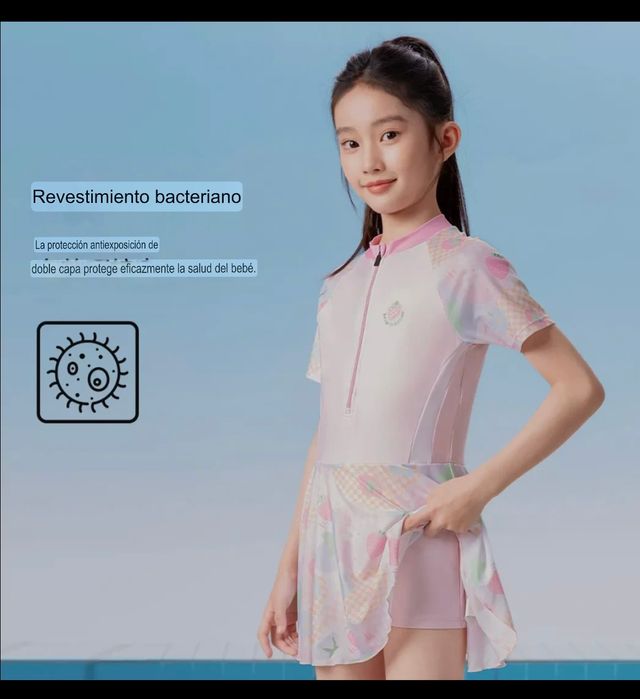 Bañador niña c/falda - protección UV