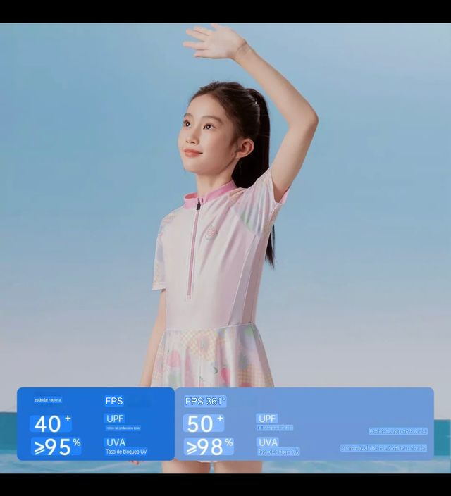 Bañador niña c/falda - protección UV