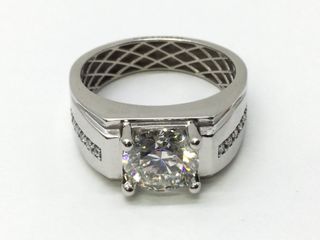 sello oro 18k con diamante de laboratorio t. 18 (18,47 mm)