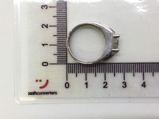 sello oro 18k con diamante de laboratorio t. 18 (18,47 mm)