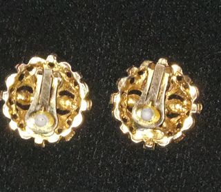 Pendientes bañados oro 