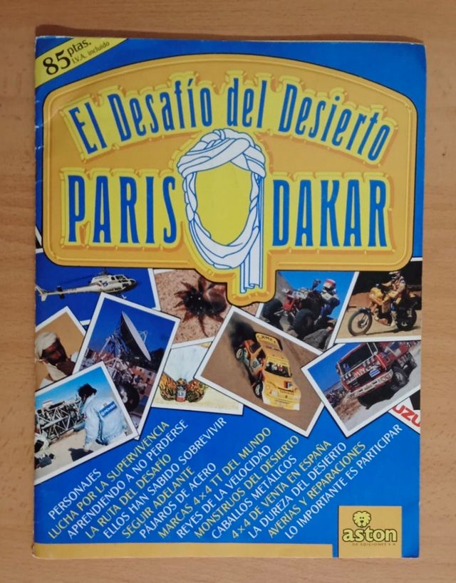 Album completo Paris-Dakar Aston 1988