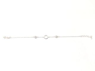 pulsera plata 925mm con piedra con circonita