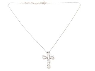 collar plata 925mm con piedra con circonita 19 5cm