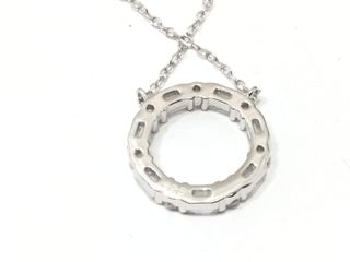 collar plata 925mm con piedra con circonita 19 5cm