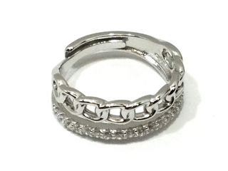 anillo plata 925mm con piedra con circonita