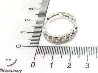 anillo plata 925mm con piedra con circonita