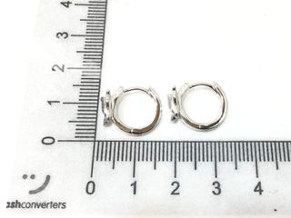 argollas plata 925mm con piedra con circonita