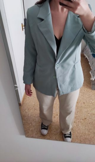 Americana verde agua - Talla L